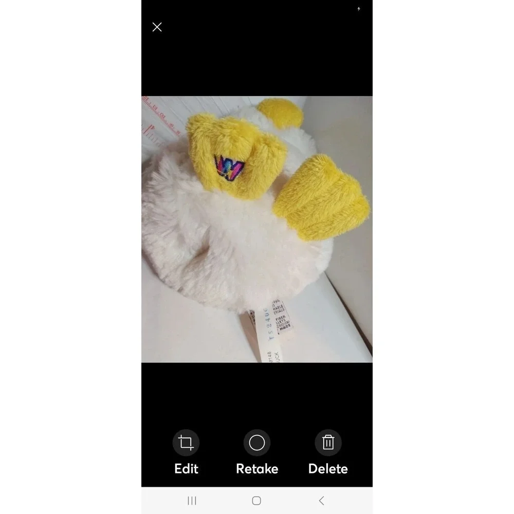 GANZ Webkinz White DUCK No Code - Stuffed Animal Plush HM 148